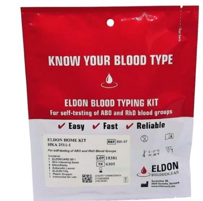 Blood Type Test Kit | Group A, B, O and Rhesus D