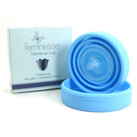 Load image into Gallery viewer, Feminesse Menstrual Cup 18ml Reusable + Sterilising Holder
