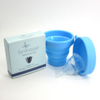 Load image into Gallery viewer, Feminesse Menstrual Cup 18ml Reusable + Sterilising Holder
